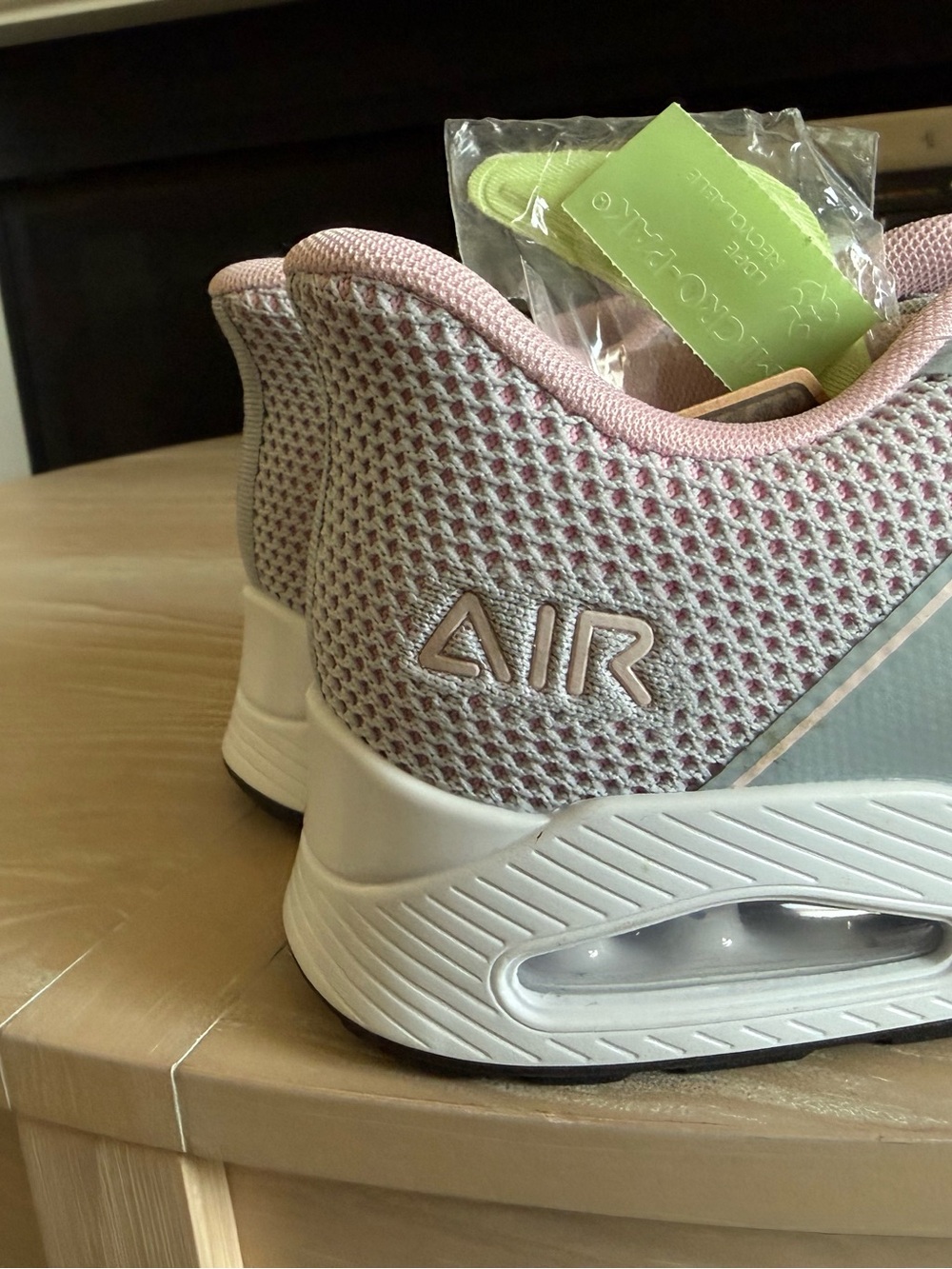 BNQ|Women’s Light Gray & Pink Athletic Sneakers,Orthotic slip on tennis shoe NEW - Picture 9 of 16